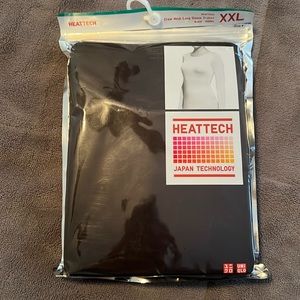 NWT Uniqlo heattech women’s size xxl black long sleeve crew neck